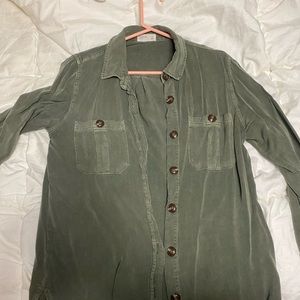 Oversized button up